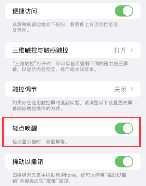 兴文苹果授权维修站分享iPhone轻点无法唤醒怎么办 