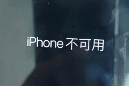 兴文苹果服务网点分享锁屏界面显示“iPhone 不可用”如何解决 